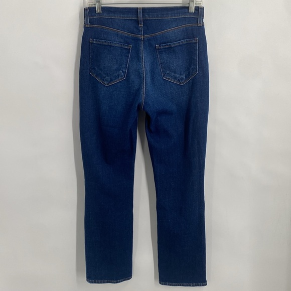 L’Agence Shane Distressed Slouchy Straight Jeans High Rise Medium Wash Size 26 - Picture 9 of 11